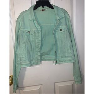 Mint green jacket
